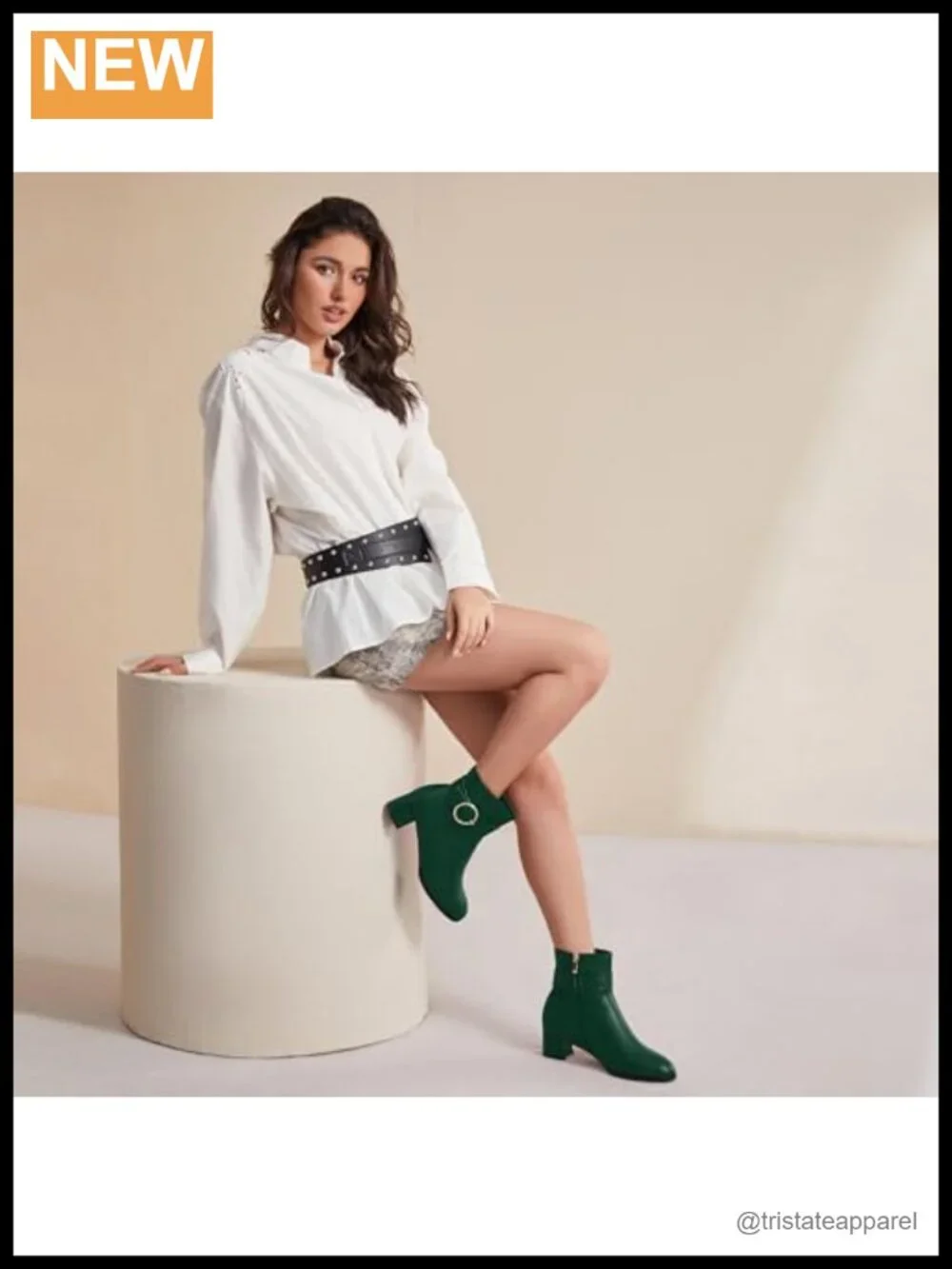 Matte Zip Round Toe Chunky Low Heel Ankle Boots